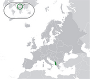 République d’Albanie - Carte