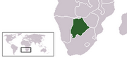 République du Botswana - Carte