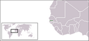 République de Gambie - Carte