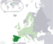 Королевство Испания - Местоположение