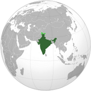 Республика Индия - Местоположение