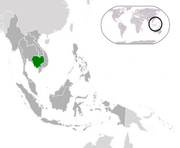 Royaume du Cambodge - Carte