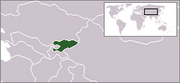 Kirghizistan - Carte