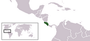République du Costa Rica - Carte
