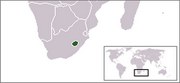 Royaume du Lesotho - Carte