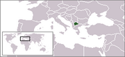 République de Macédoine - Carte