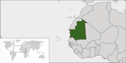 République islamique de Mauritanie - Carte