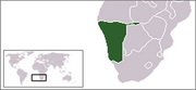 Республика Намибия - Местоположение