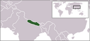 Федеративная Демократическая Республика Непал - Местоположение