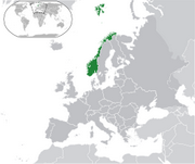 Royaume de Norvège - Carte