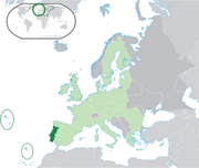 Republika Portugalska - Położenie