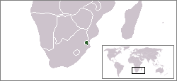 Королевство Свазиленд - Местоположение