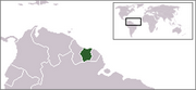 République du Suriname - Carte