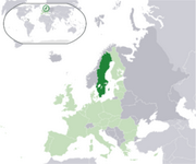 Королевство Швеция - Местоположение