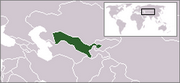 Республика Узбекистан - Местоположение